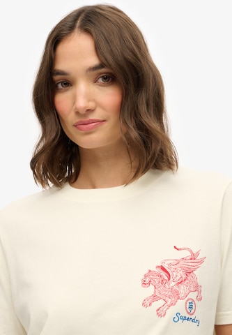 Superdry Shirt 'Tokyo Narrative' in Wit