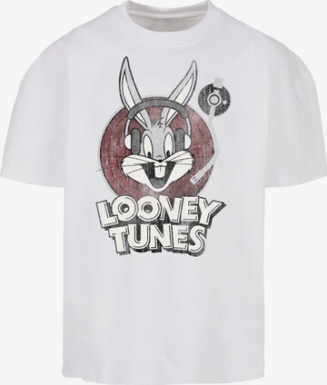 T-Shirt 'Premium Looney Tunes Bugs Bunny Ultra Heavy Oversize' F4NT4STIC en blanc : devant