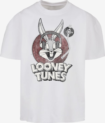 F4NT4STIC T-Shirt 'Premium Looney Tunes Bugs Bunny Ultra Heavy Oversize' in Weiß: predná strana