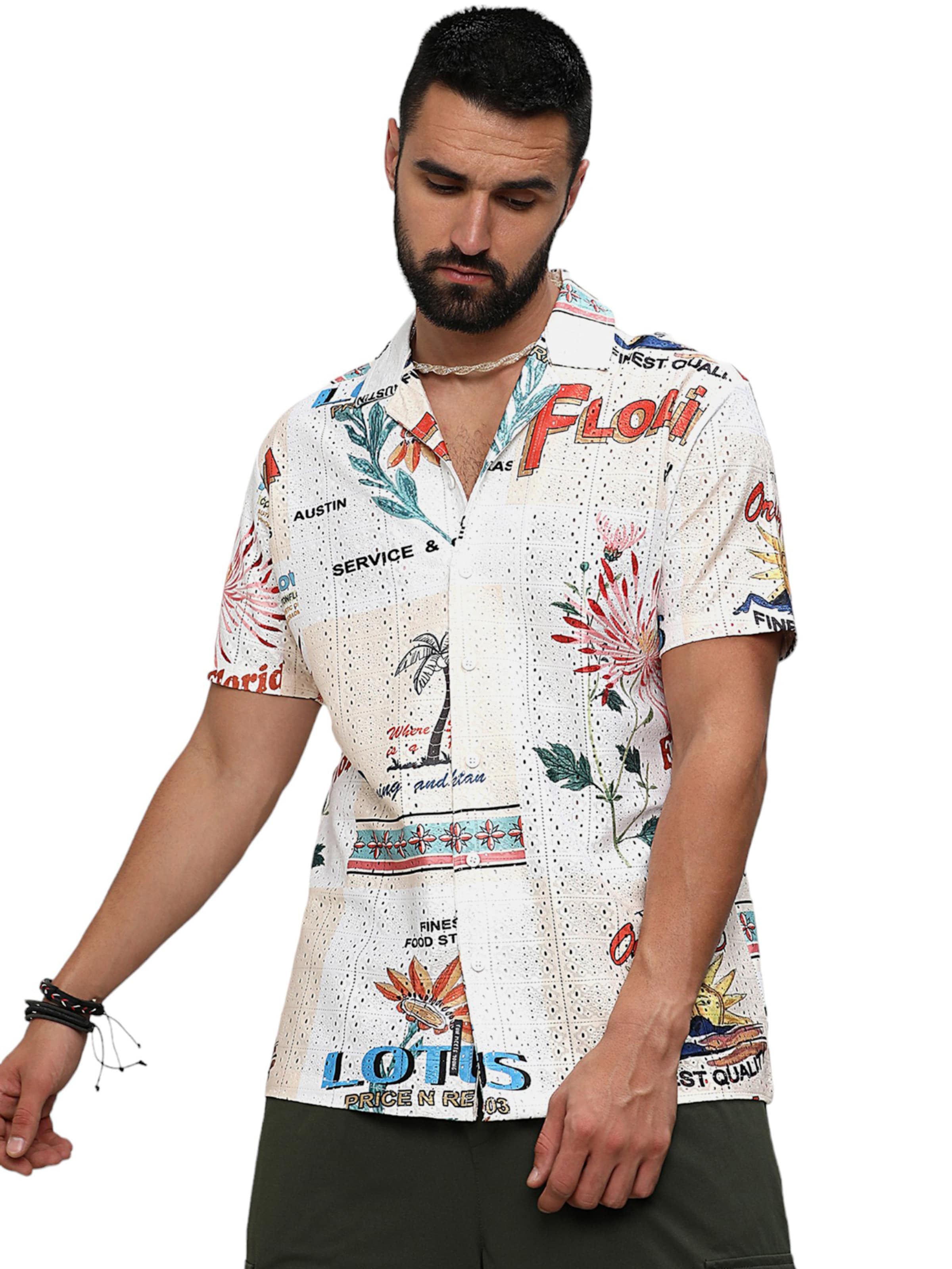 Campus Sutra - Ajuste regular Camisa ' Mario ' en Mezcla de colores: frente