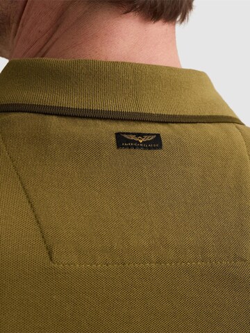 PME Legend Paita 'Polo shirt in piqué with zipper closure' värissä ruskea
