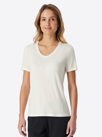 Chemise de nuit ' Mix & Relax ' SCHIESSER en blanc : devant
