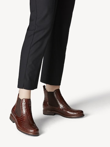 TAMARIS Chelsea boots i brun: framsida