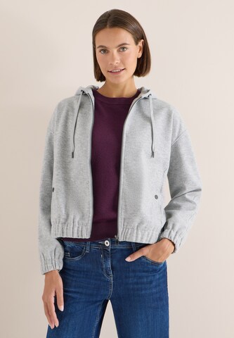 CECIL Sweatjacke in Grau: Vorderseite