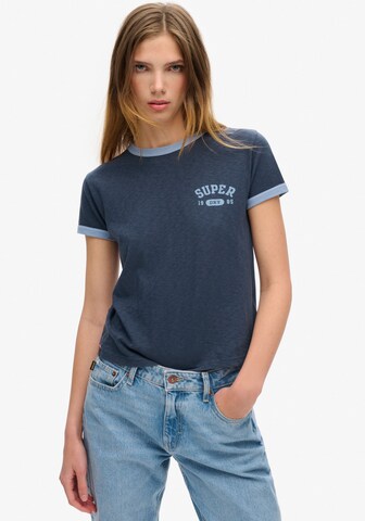 T-shirt Superdry en bleu : devant