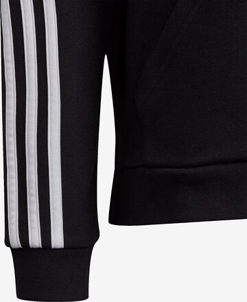 ADIDAS SPORTSWEAR Спортна жилетка с качулка '3-Stripes ' в черно