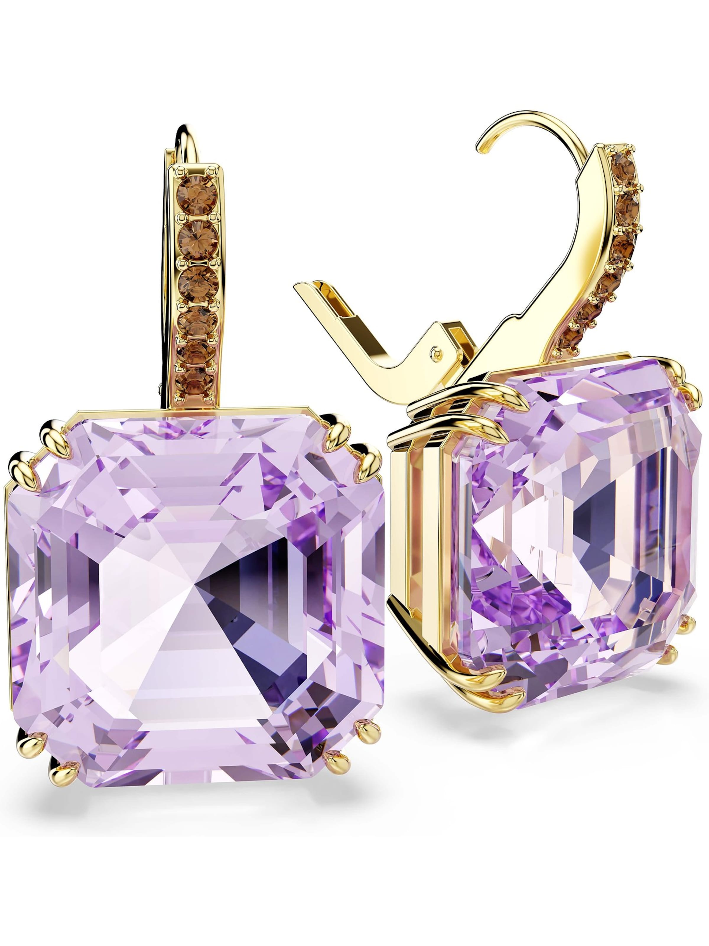 Swarovski Ohrringe in Lila
