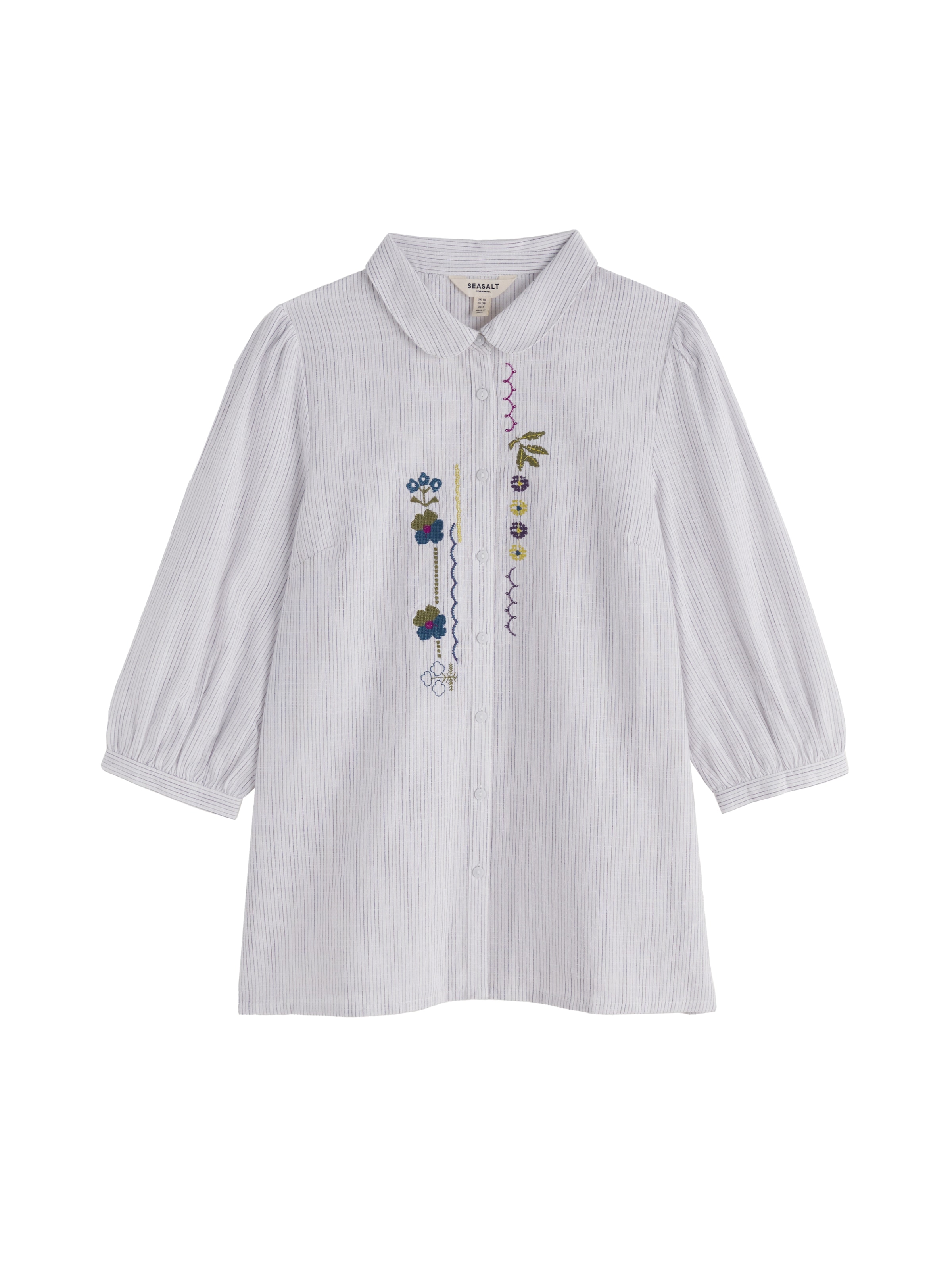Seasalt Cornwall Blouse 'Hope Cottage' in Wit: voorkant