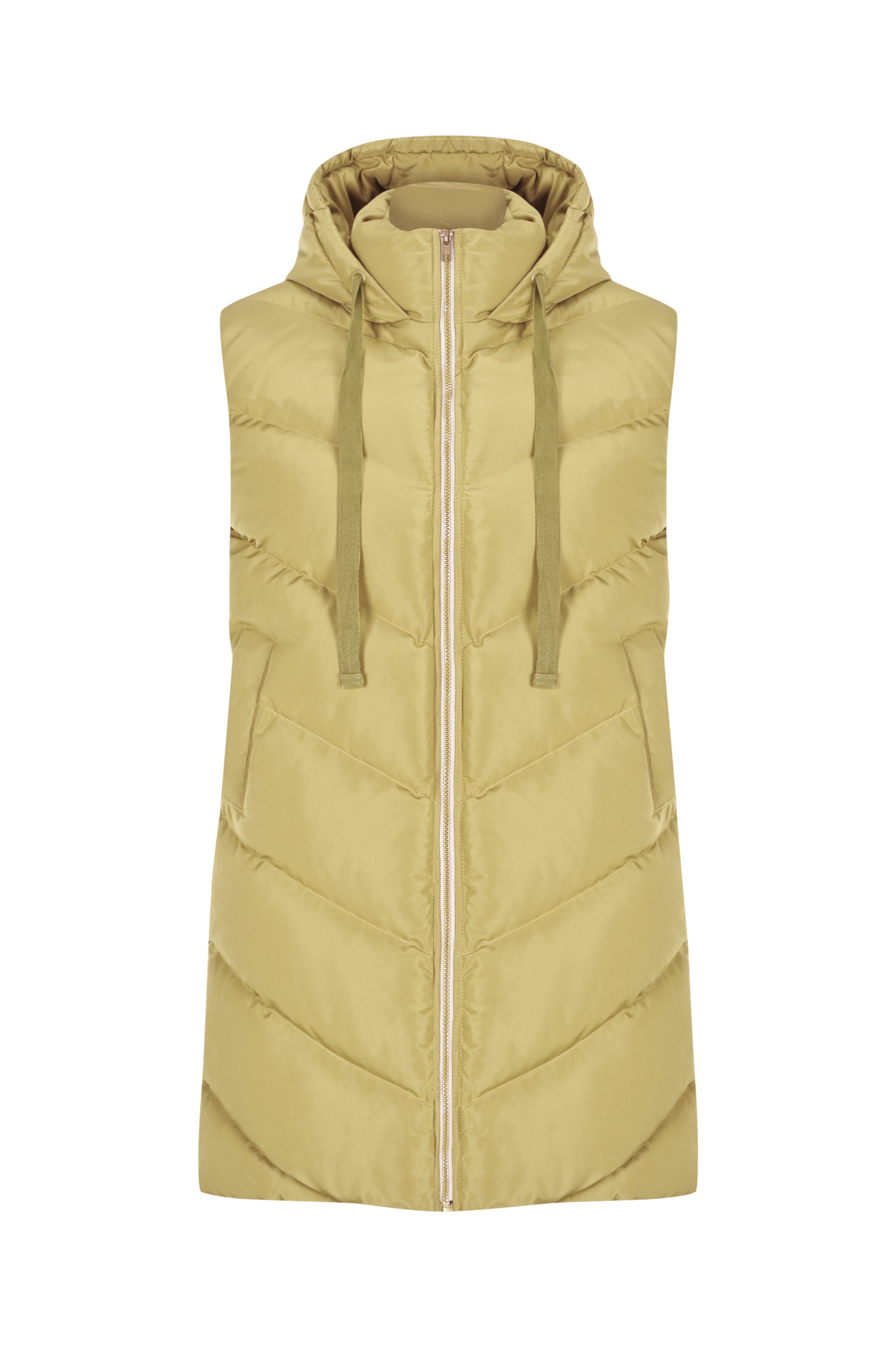 FRESHLIONS Steppweste 'Elisa' in Gelb: Vorderseite