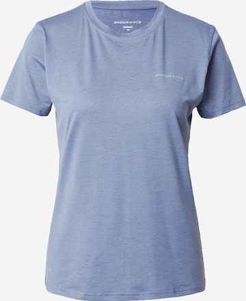 ENDURANCE Performance Shirt 'Maje' in Blue: front