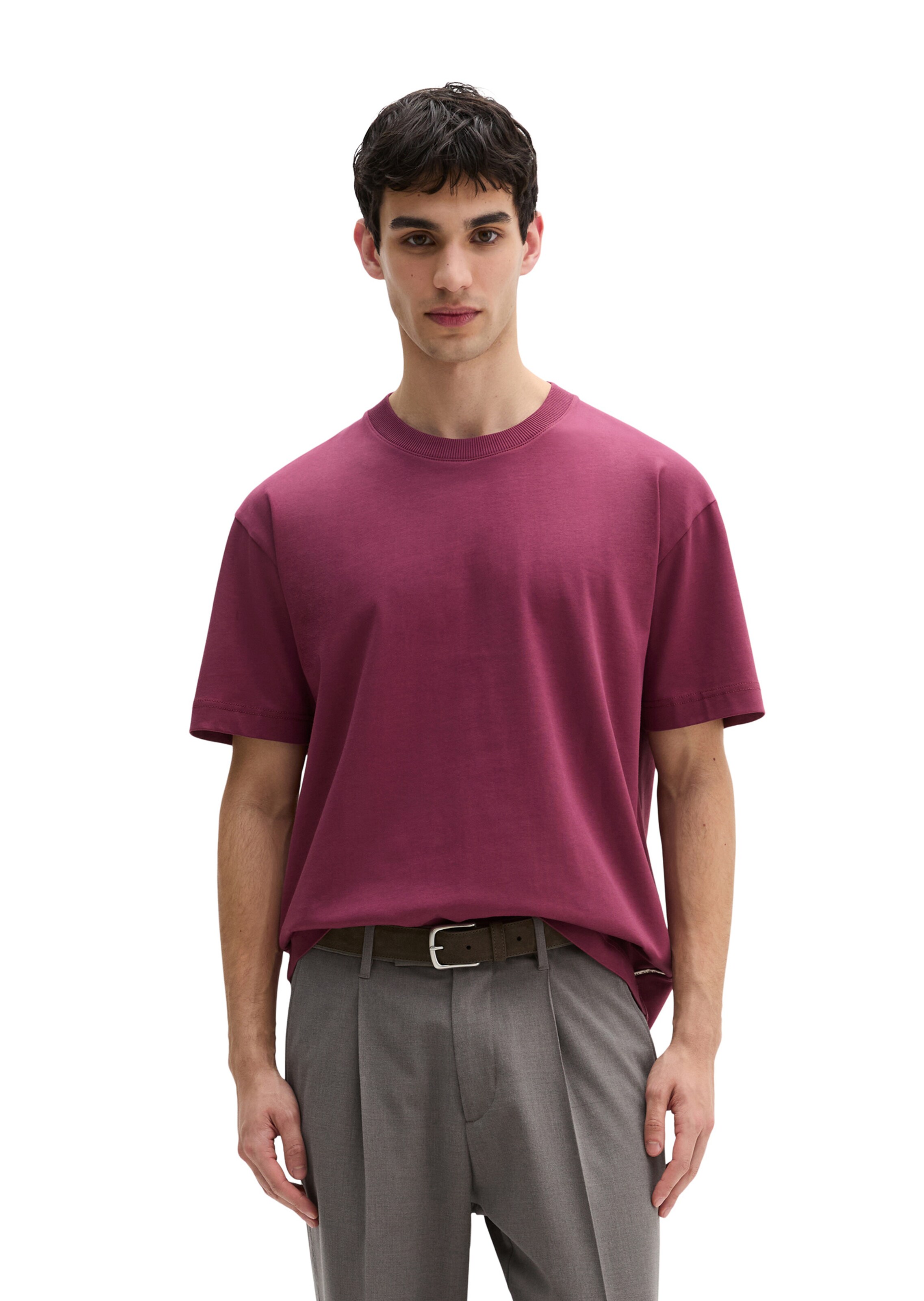 Marc O'Polo Shirt in Rood: voorkant