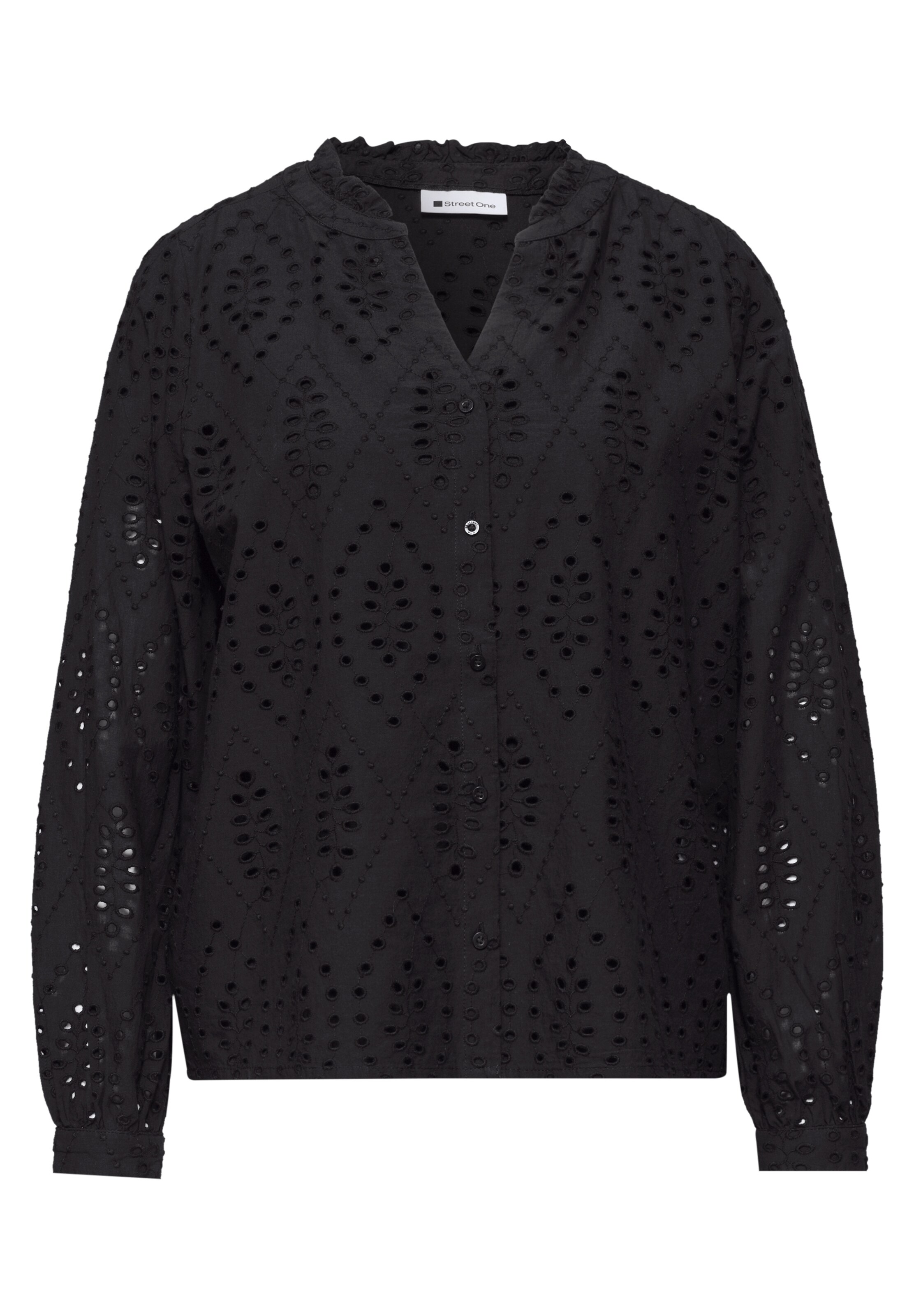 STREET ONE Bluse in Schwarz: Vorderseite