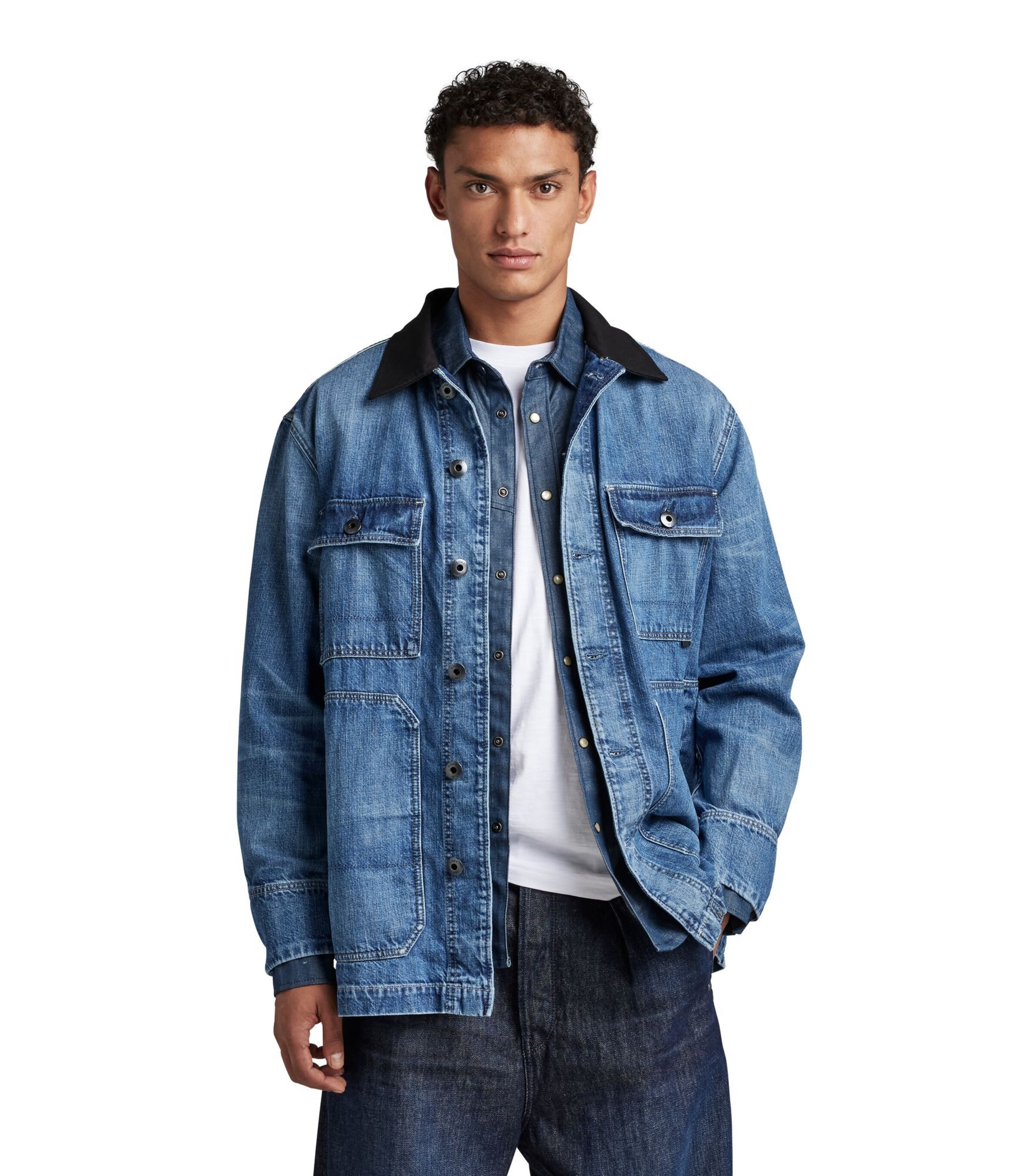 G-STAR Between-season jacket in Blue: front