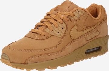 Nike Sportswear Низкие кроссовки 'Air Max 90 Premium' в Коричневый: спереди