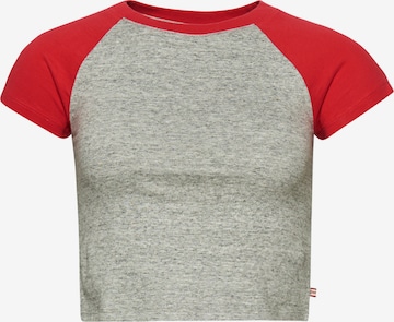 Superdry Shirt 'Tiny Baseball' in Grau: predná strana