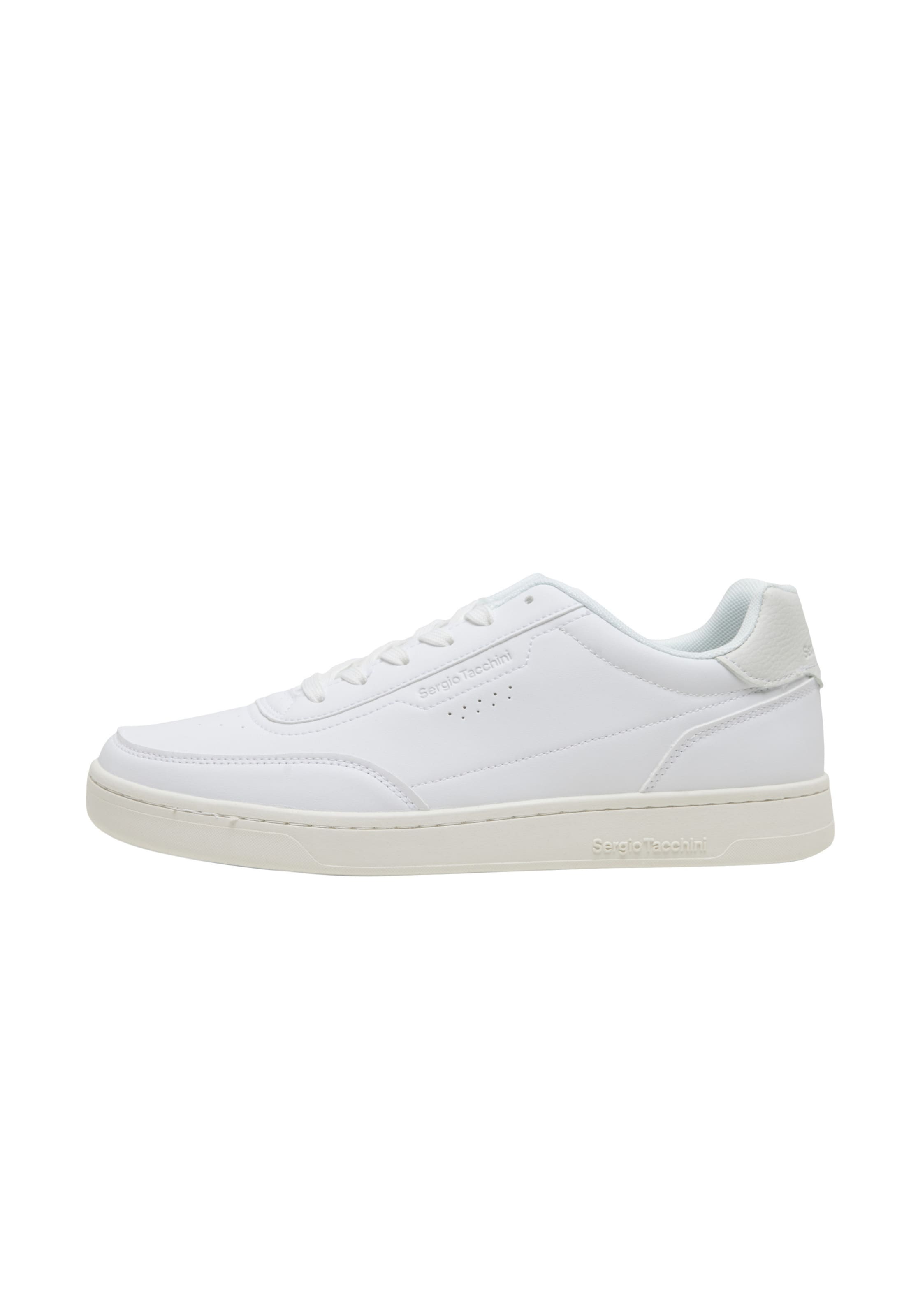 Sneaker bassa 'New Action' di Sergio Tacchini in bianco: frontale