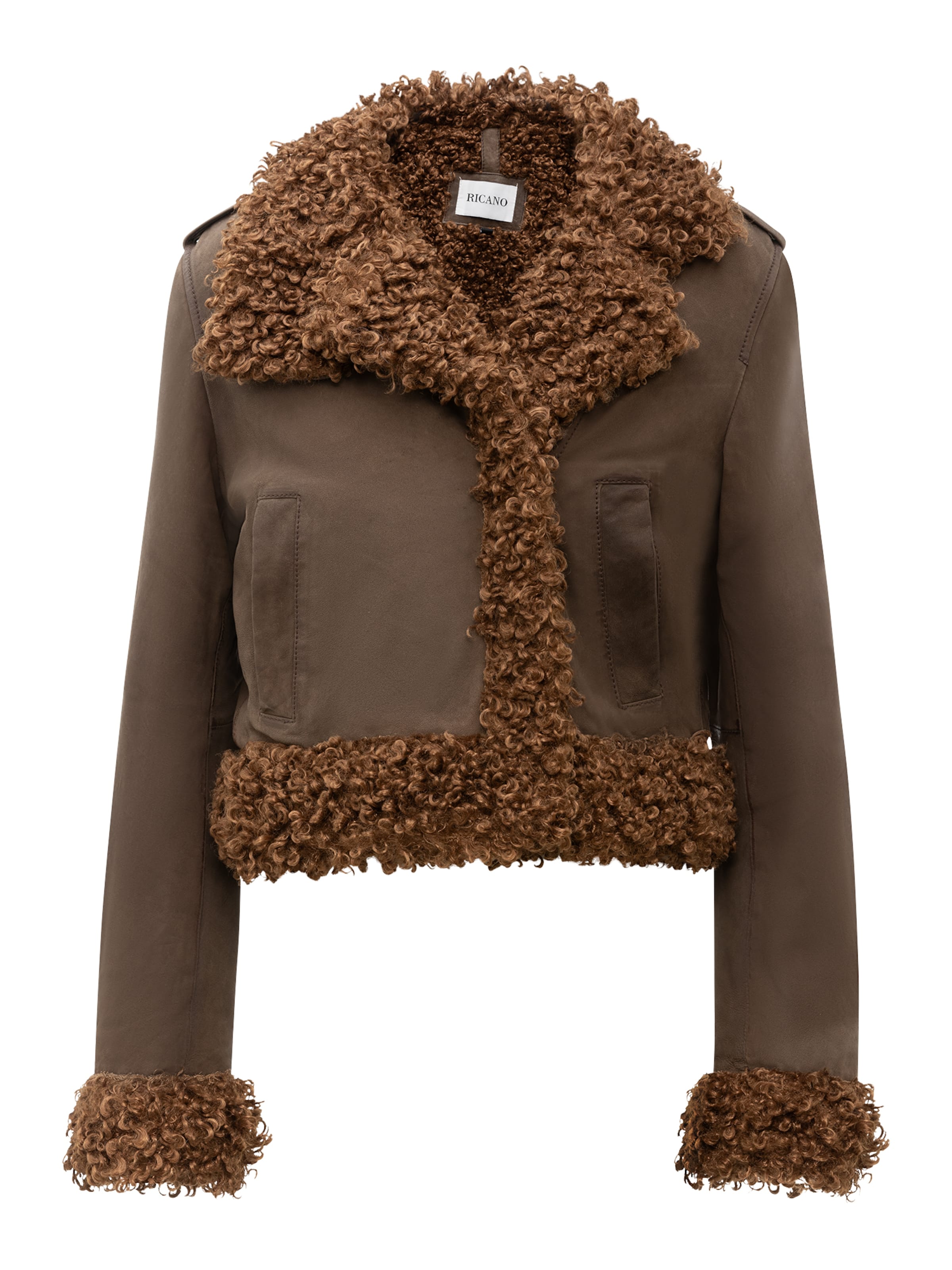 RICANO - Chaqueta de entretiempo 'Natalia' en marrón: frente