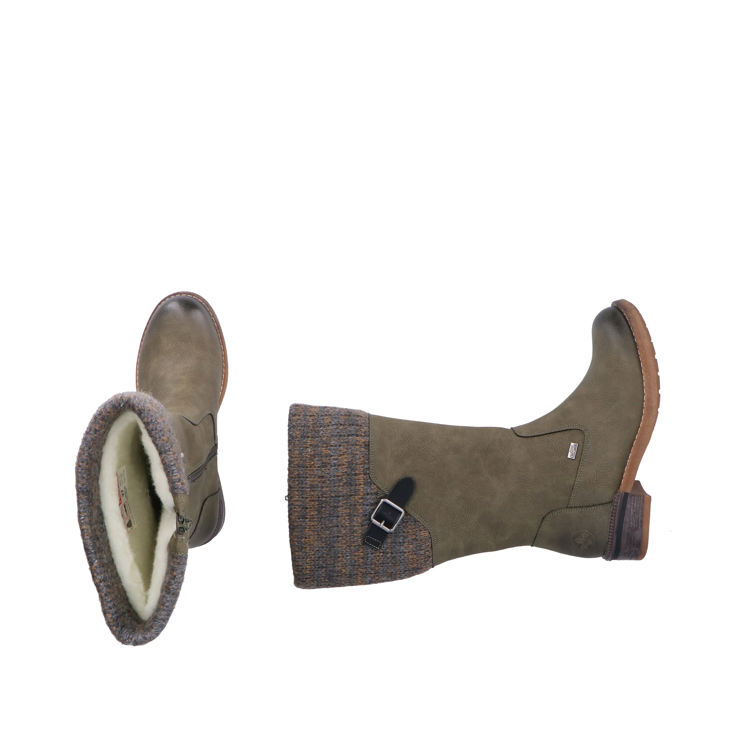 Bottes Rieker en vert