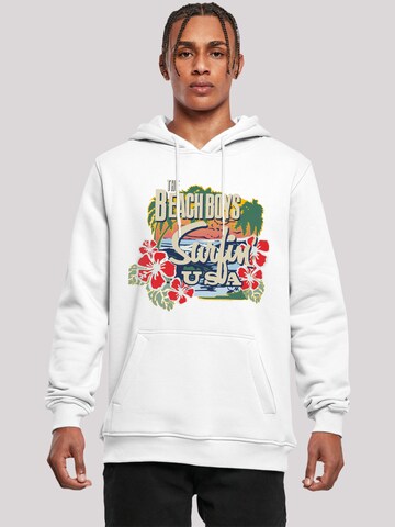 Sweat-shirt 'The Beach' F4NT4STIC en blanc : devant