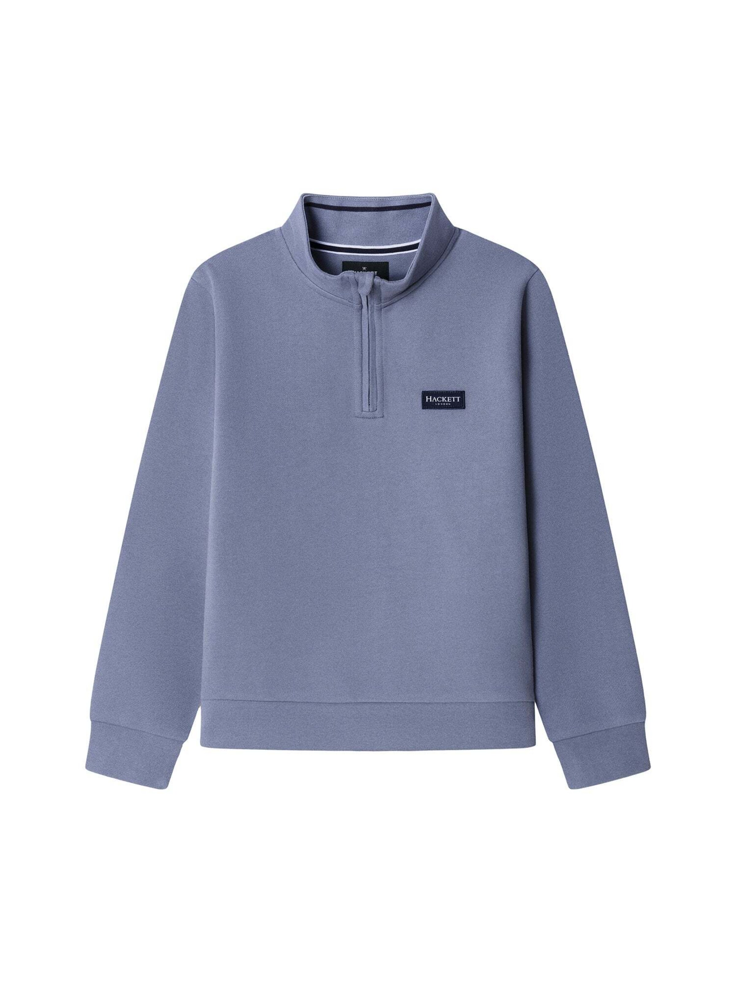 Hackett London Sweatshirt 'Heritage Ess' in Blauw: voorkant