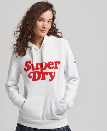 Sweat-shirt Superdry en gris : devant