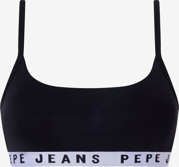 Pepe Jeans Bralette Bra in Black: front