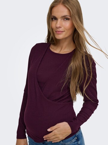 Only Maternity Shirt 'OLMKAILA' in Rot