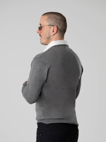 PANTONECLO Sweater 'Pantoneclo Men’s Mock Sweater' in Grey