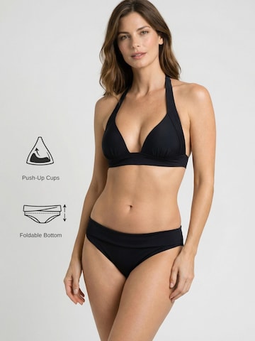 Flavia Valentini Push-up Bikini in Zwart