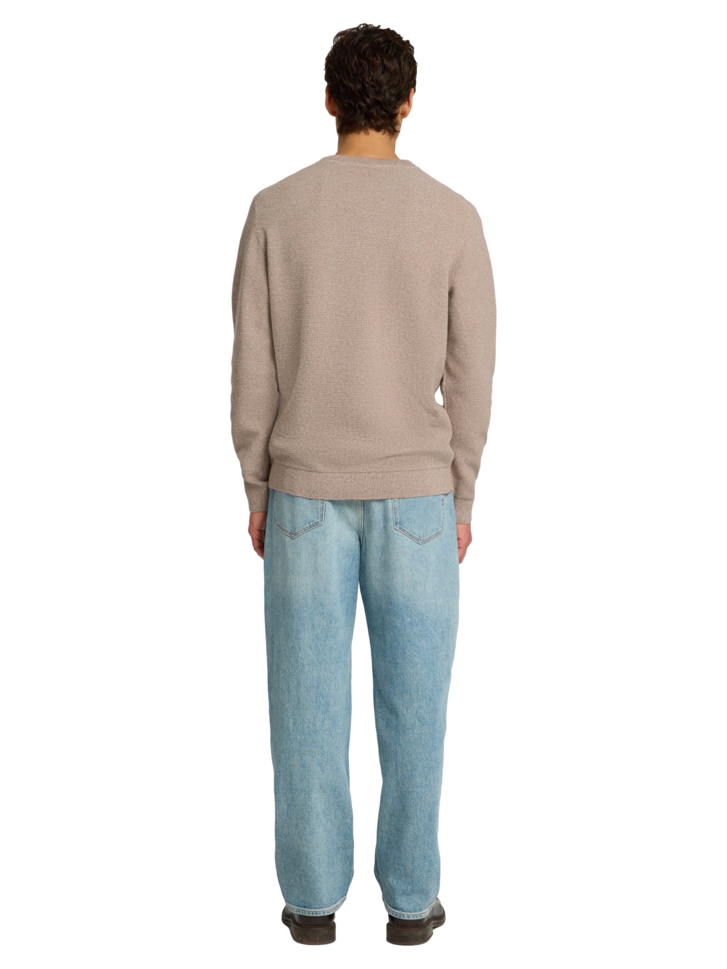 SELECTED Pullover 'SLHRoss' i beige