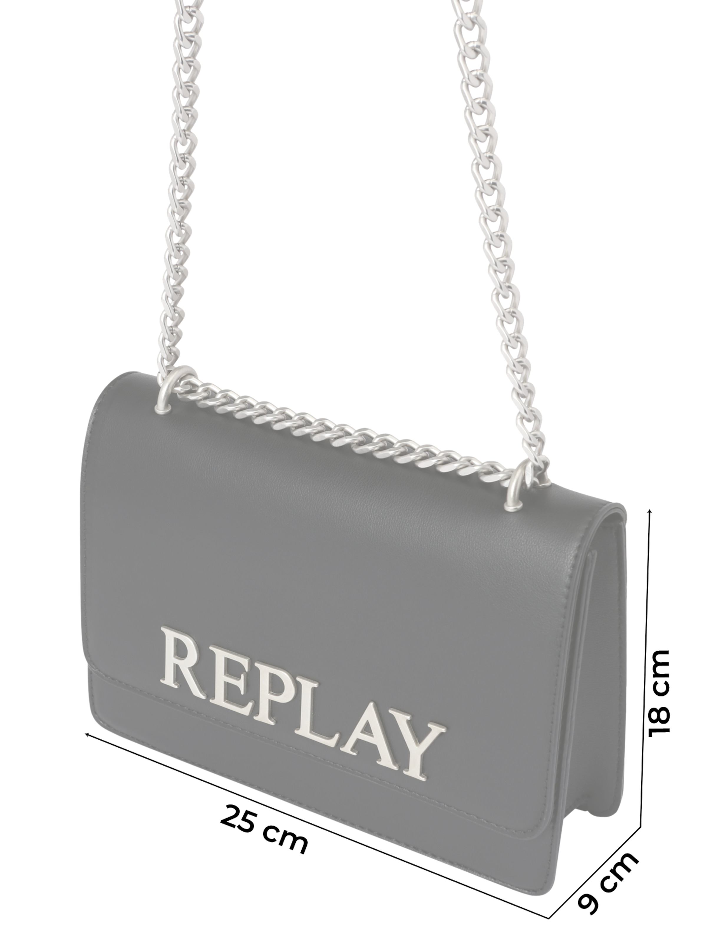 REPLAY Torba na ramię w kolorze czarny