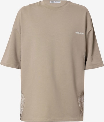 VAMOS CLO Tričko - Béžová: predná strana