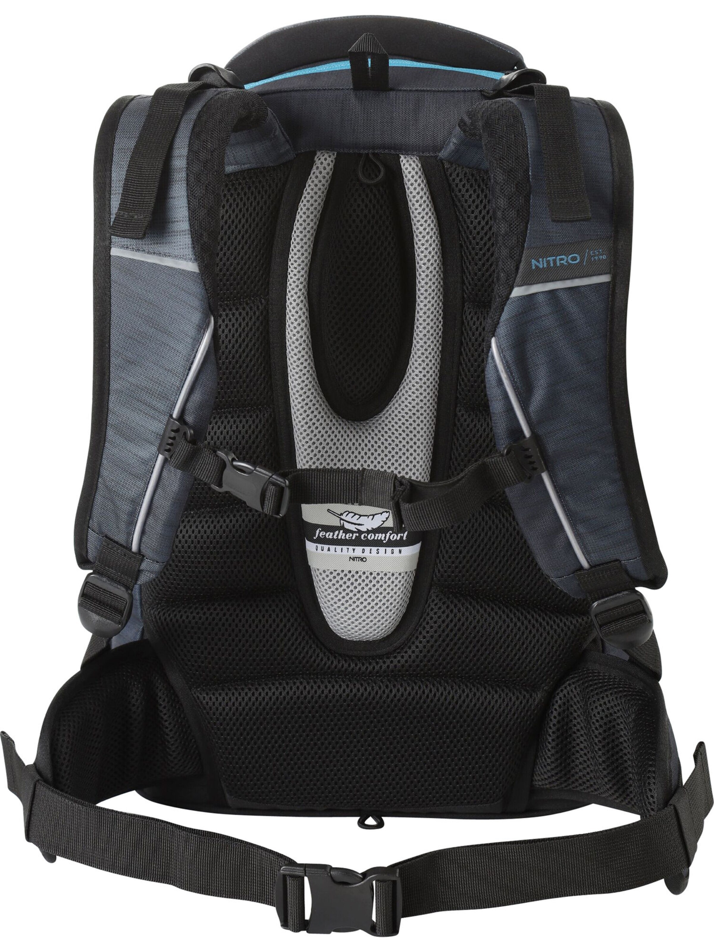 NitroBags Rucksack SUPERHERO in Blau: Vorderseite