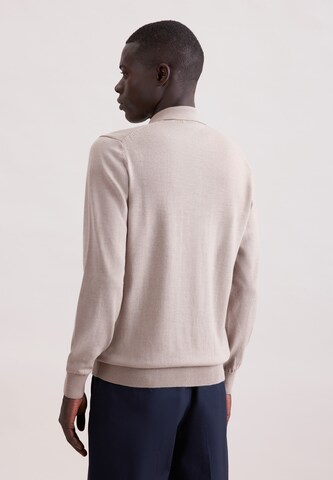 SEIDENSTICKER Pullover 'Schwarze Rose' in Beige