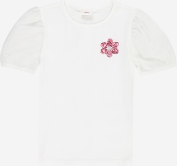 s.Oliver T-shirt i vit: framsida