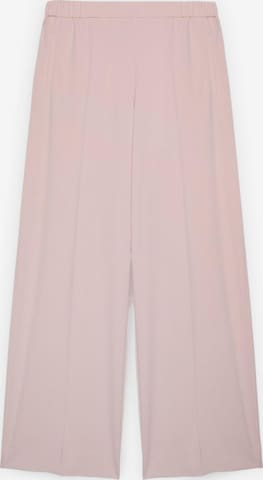 Wide leg Pantaloni di Fiorella Rubino in rosa: frontale