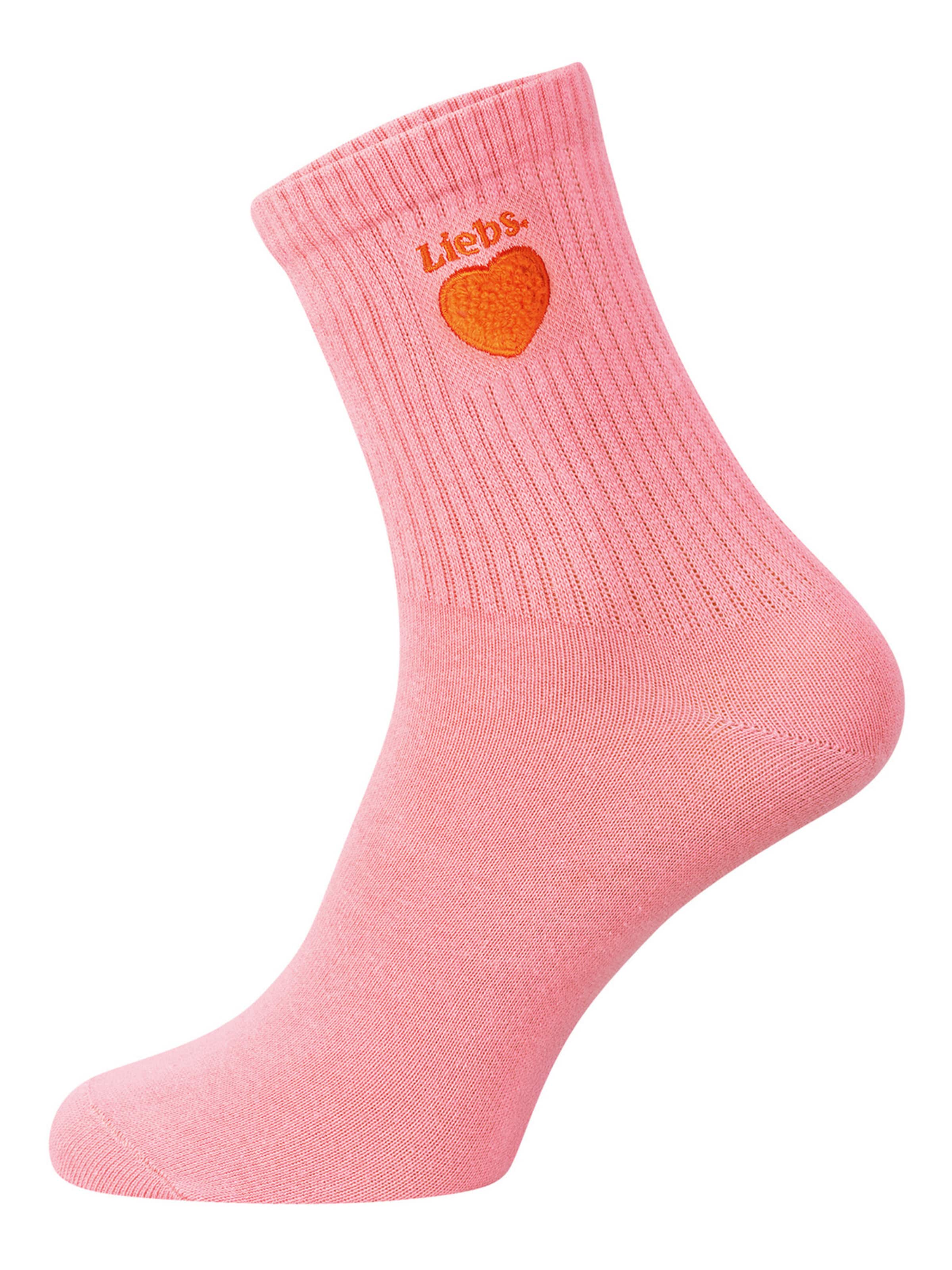 Nur Die Basicsocken ' Good Vibes ' in Pink