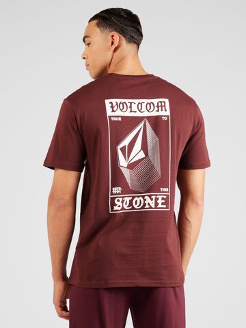 Volcom T-Shirt 'GLOBSTOK' in Braun