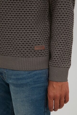 INDICODE JEANS Strickpullover 'Coppler' in Grau