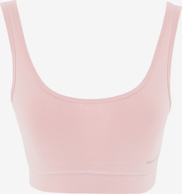 Organication Bra in Pink: front