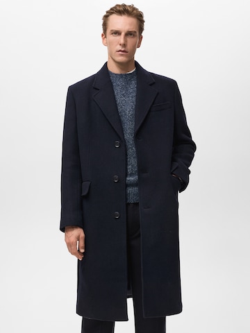 MANGO MAN Tussenjas in Blauw: voorkant