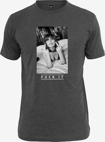 MT Men T-Shirt 'Fuck it' in Grau: predná strana