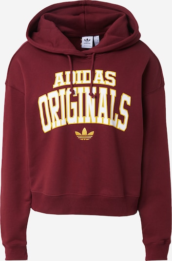 ADIDAS ORIGINALS Sportisks džemperis 'Logo', krāsa - dzeltens / zeltaini dzeltens / vīnsarkans / balts, Preces skats