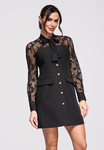 Ombre Kleid in Schwarz