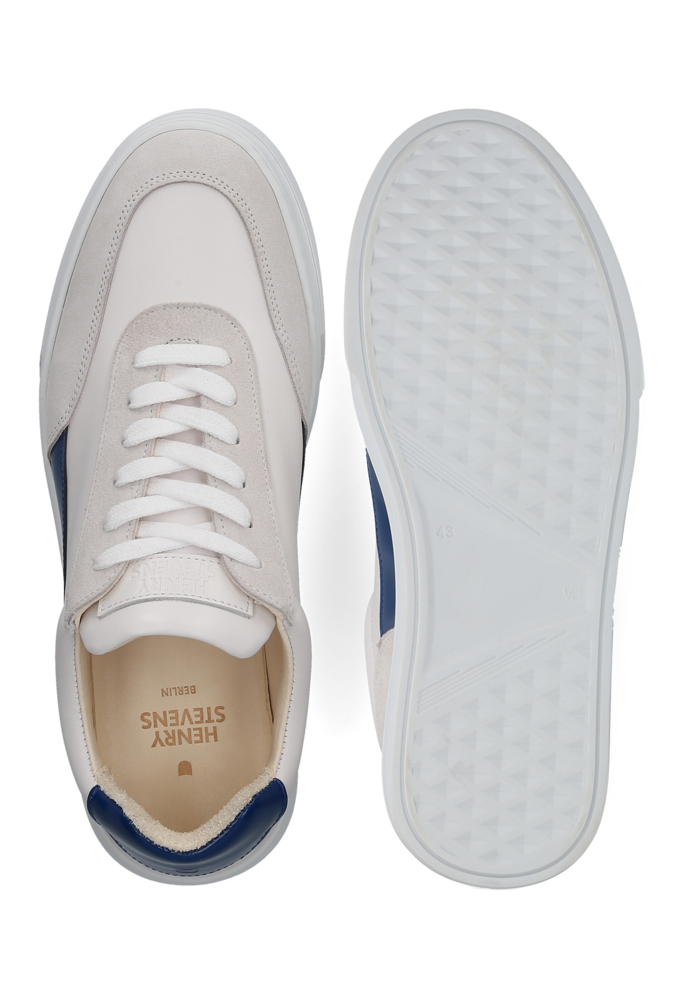 Henry Stevens Platform trainers 'Travis' in White