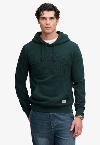 Superdry & CoSweater majica 'ATHLETIC' - zelena boja: prednji dio
