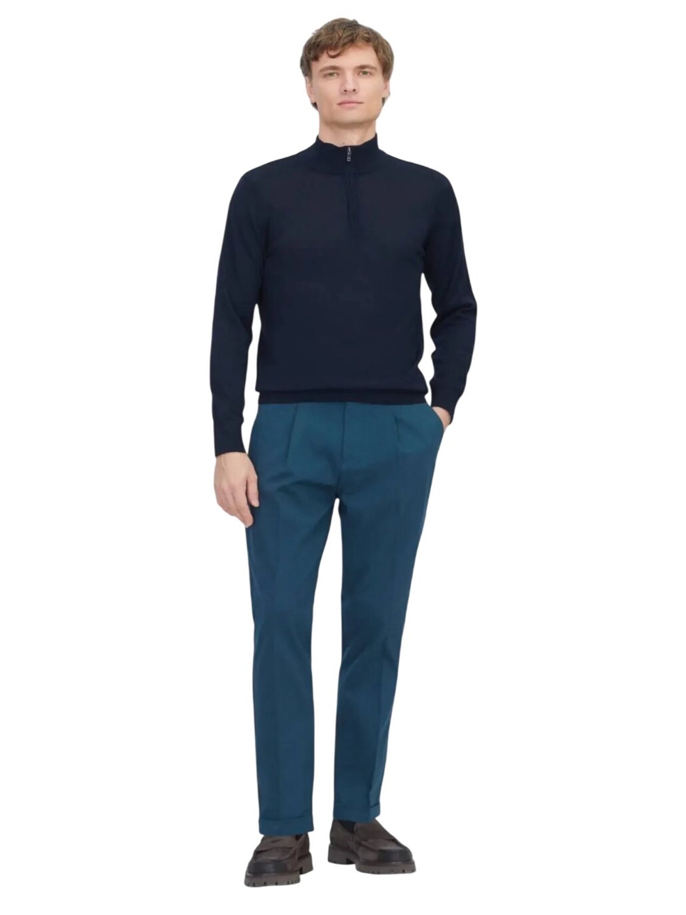 Ramsey Knit cardigan in Blue