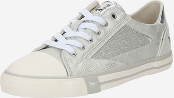 MUSTANG Låg sneaker i silver: framsida