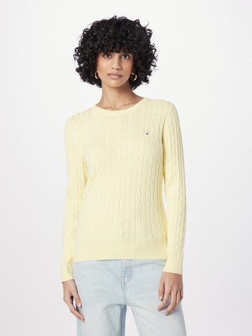 Pull-over GANT en jaune : devant