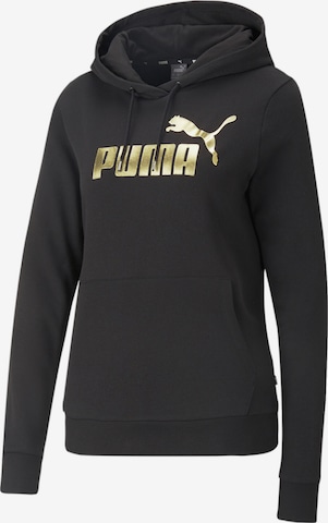 PUMA Athletic Sweatshirt in Black: front